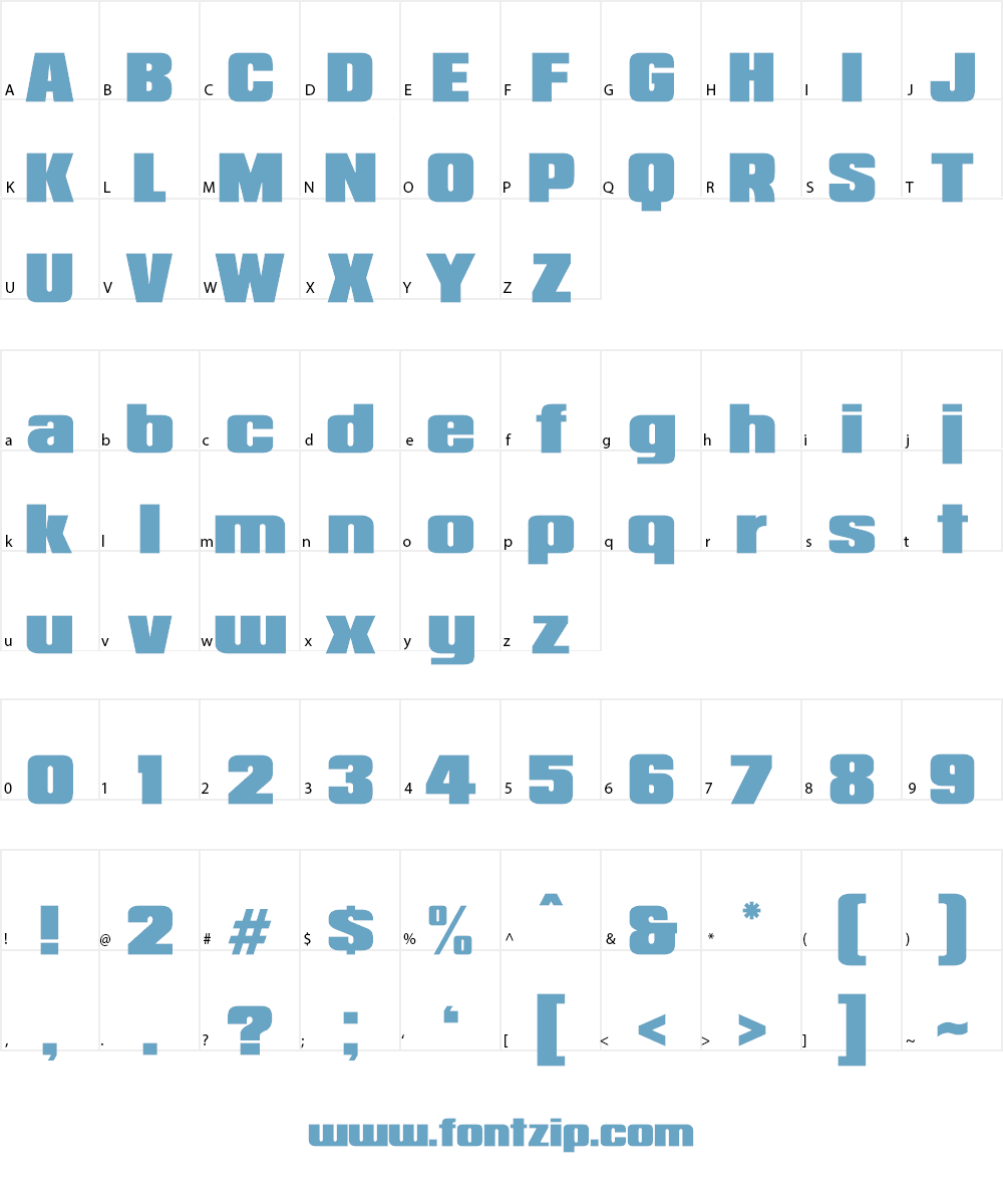 Republica Minor 2.0 Font Character